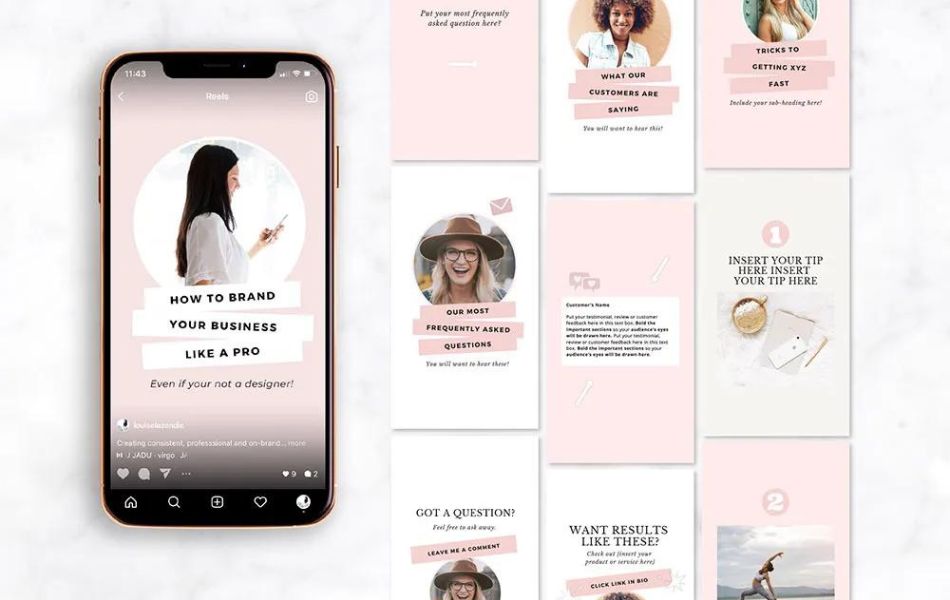 How to find instagram reel templates free