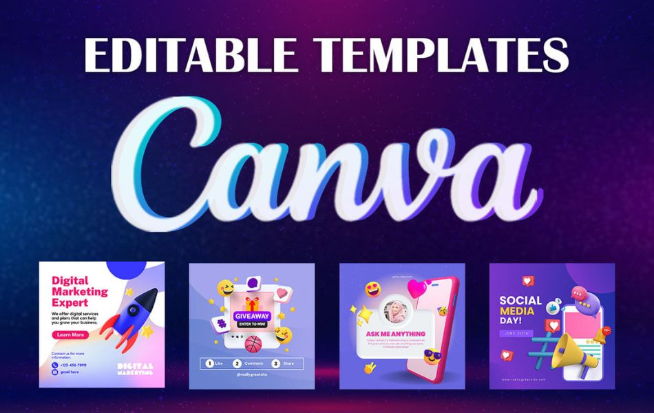 canva is a website for all of type templates